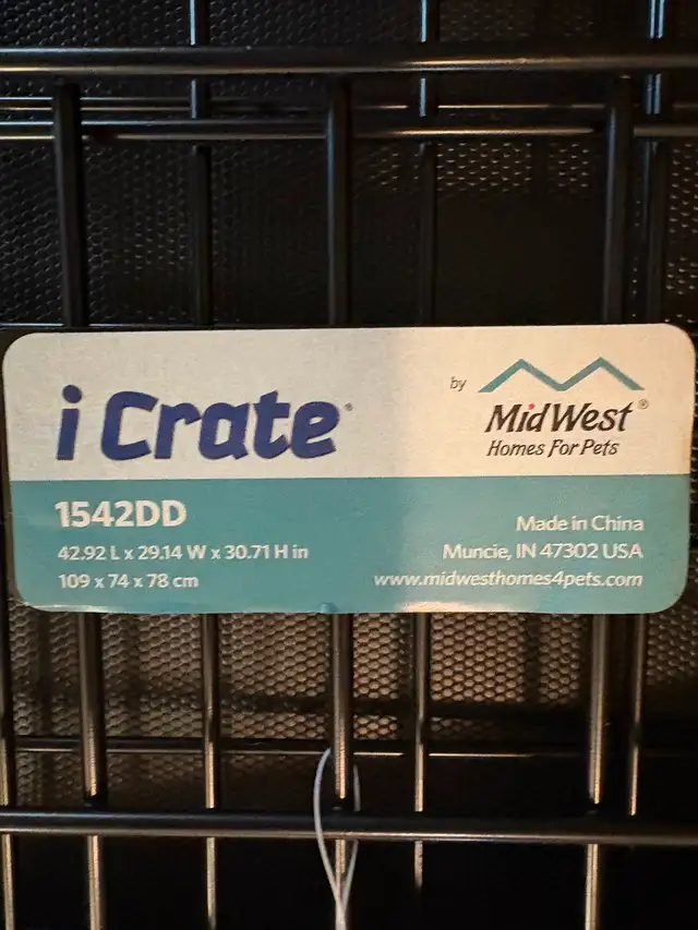 I Crate 2 door folding dog kennel (Large) in Accessories in Chilliwack - Image 3