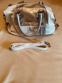 Coach purse (white/silver) New