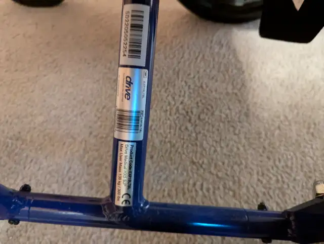 Drive Dark Blue Transport Chair in Health & Special Needs in Delta/Surrey/Langley - Image 8