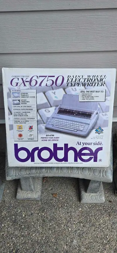Brother Daisy Wheel Electronic Typewriter, brand new, never opened.