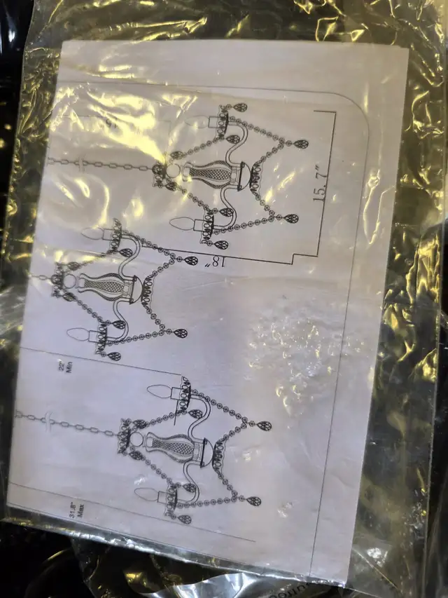 Black Chandelier Small Crystal Lighting Mini Acrylic  in Indoor Lighting & Fans in Markham / York Region - Image 9