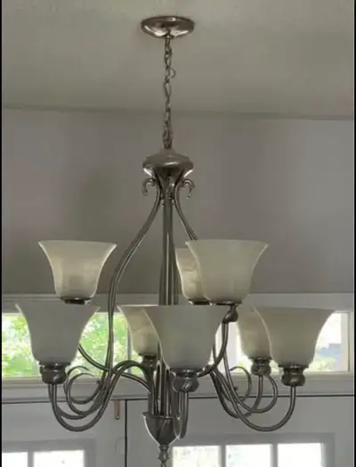brushed nickel chandelier , View more
