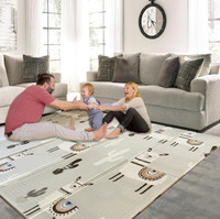 Portable Baby Play Mat, Extra Large 78" X 71"Waterproof play mat