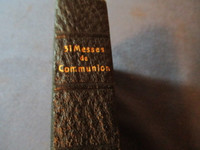 31 MESSES DE COMMUNION AVEC PRIERE D'ACTION DE GRACE-1915-RARE!