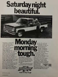 1980 Chevrolet Fleetside Pickup Original Ad
