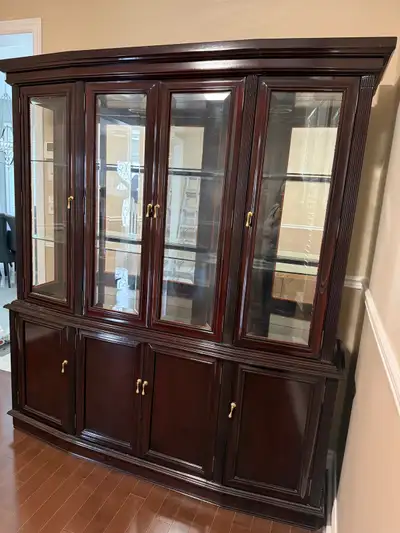 Mahogany Buffet & Hutch, View more