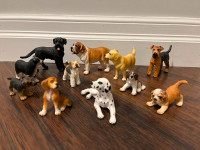 Schleich Lot of 11 Retired Dogs