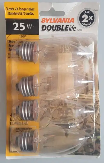 Sylvania Double Life 25W Light Bulbs, View more