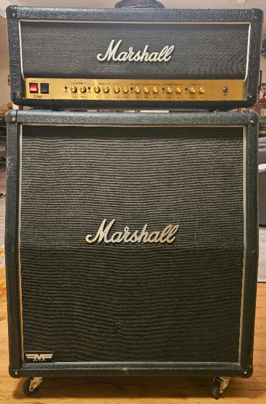 Marshall halfstack DSL100 amp head with MF400A 4x12 cab$1100 obo in Amps & Pedals in Edmonton