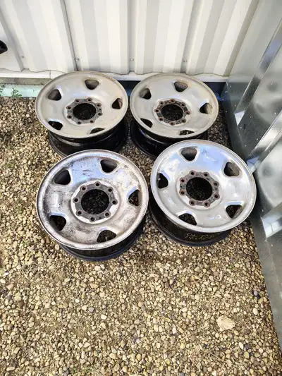 I have 4 matching 8 bolt 17 inch rims off of an 06 F350... excellent condition...can text me at 587-...