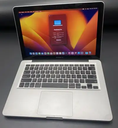 13" MacBook Pro 512ssd \ 16gb Ram.. Loaded with MacOS Ventura 13