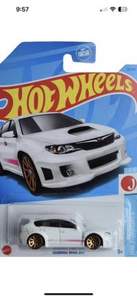 Subaru WRX STI White Hot Wheels J-Imports 2/10 #21/250