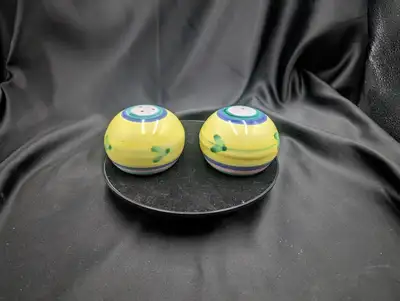 Vintage Caleca Carousel Ceramic Salt and Pepper Shakers, View more