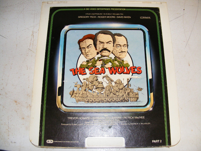 1982 Vintage Laser Video Disc - The Sea Wolve - Disc 2 in Arts & Collectibles in Saint John