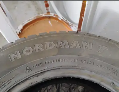 4 Nokian Nordman 7 Winter Tires – 185/70R14 – $50 Each ($200 Total) Selling 4 winter tires (Nokian N...