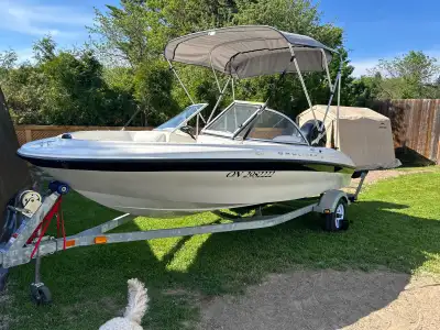 Super Clean Private Sale. 2011 Bayliner 160//. 60hp Mercury four stroke tilt and trim. includes Bimi...