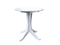 NEW Round Table, Indoor and Outdoor Use, White/Black