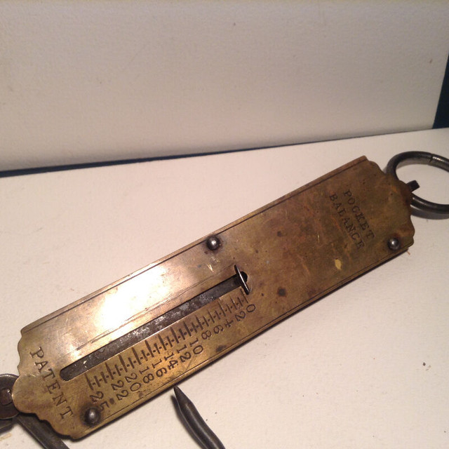 Vintage Pocket Balance Hanging Spring Weight Scale in Arts & Collectibles in Vancouver