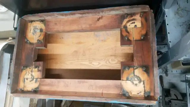 Antique Printing Press Room Rolling Cart - Wood | Arts & Collectibles ...
