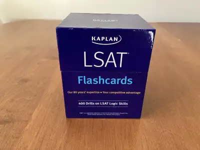 Kaplan LSAT Flashcards, 400 Drills on LSAT Logic Skills. These Flashcards are copyrighted from 2020....