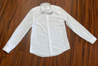 Men’s white Limehaus tuxedo/dress shirt - size M (slim fit)