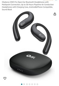 Oladance OWS Pro Open Ear Bluetooth Headphones with Multipoint C