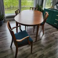 Four Solid Walnut Dining Chairs Fully Restored