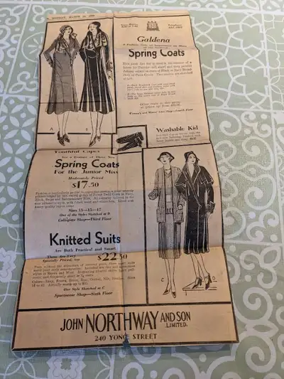Vintage Newspaper Advertisement from 1930, View more