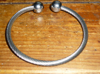 Sabona Magnetic Bracelets Stainless Silver Tone Adjustable Size