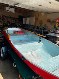 aluminum boat and 6 hp yamaha motor