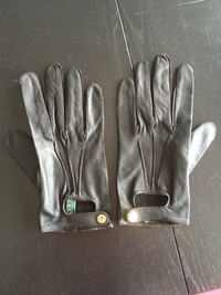 Ralph Lauren leather gloves gants cuir