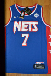 Nike James Harden Brooklyn Nets 13 Black Jean Michel Basquiat Jersey Size 52