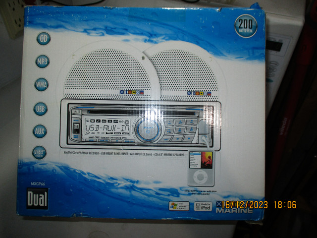 Dual MXCP66 AM/FM Radio Receiver Marine Stereo system   New in b in Powerboats & Motorboats in Kawartha Lakes