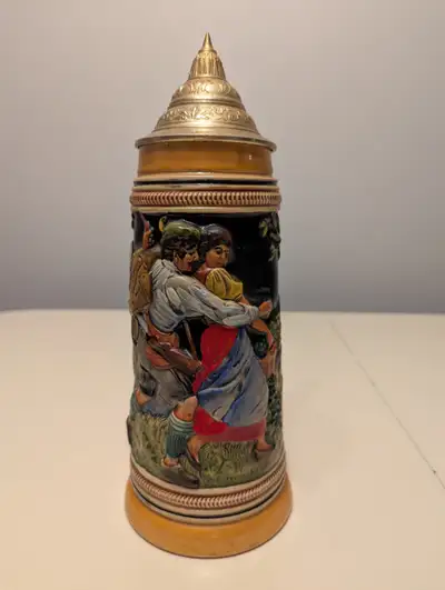 German Beer Stein by AJ Thewalt - Hunter and Woman, View more