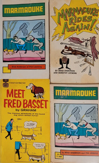 4 Marmaduke & Fred Basset Books