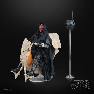 Hasbro Star Wars The Black Series Darth Maul & Sith Speeder, View more