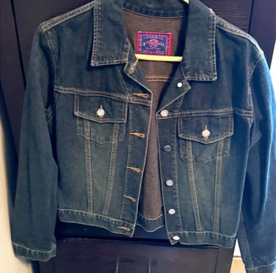  Vintage 90’s Hard Rock Cafe Denim Edgy Rock and Roll Jacket, View more