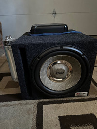 10 inch Subwoofer and Amplifier 