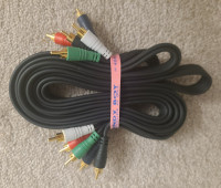 NEW - 5-RCA Male RGB Component Audio Video Cable for HDTV (3m)