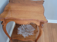 oak antique accent table