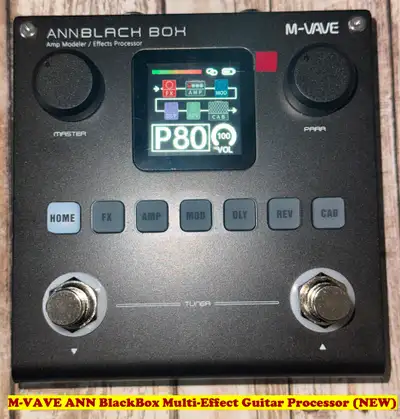 M-VAVE ANN BlackBox Multi-Effect Guitar Processor (NEW), View more