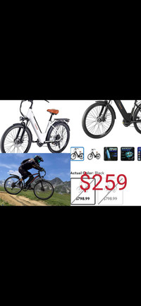 Brand new 26" Electric Bike fo Adults, Peak 500W Motor 36V 418W Markham / York Region Toronto (GTA) Preview