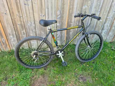 Bicycle has 18 gears 26" tires and 19.5" frame good for someone 5'5" or taller. Everything Works goo...