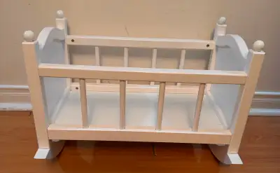 Pottery Barn kids wooden baby doll cradle, View more