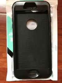 Apple iPhone 8 plus case - hard (black) shell + soft silicone