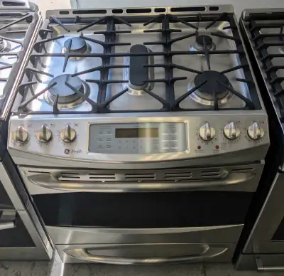 30" GE Profile Gas Stove – Stainless Steel – 1 Year Warranty, View more