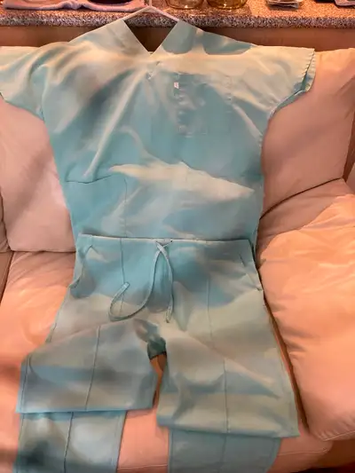 Hospital scrubs - like new. Medium size 12. $20 for the set. White lab coat (large) also available $...