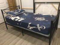 Twin Bed & Bedding