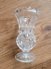 Small Pinwheel Crystal Vase