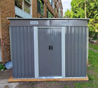 FORESTWEST 668, 8‘ x 4’ Galvanized Steel Outdoor Garden Storage